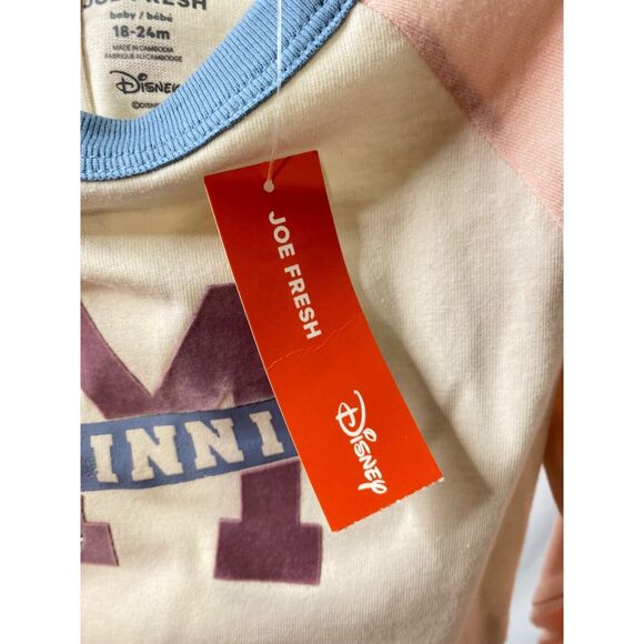 Joe Fresh X Disney Girl's One-Piece Beige and Pink Infant Size 6-12 Months - Picture 4 of 4